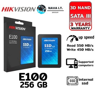 COINSคืน15%⚡FB9JMZV6⚡ HIKVISION E100 SSD PC NOTEBOOK 256GB ประกัน 3 ปี