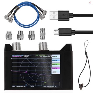 เครื่องวิเคราะห์เครือข่ายเวกเตอร์ หน้าจอสัมผัส 4.0 นิ้ว 3G SAA-2N HF VHF UHF พร้อมเสาอากาศเหล็ก