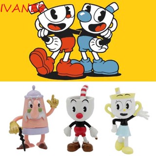 IVANES โมเดลฟิกเกอร์ อนิเมะ The Chalice Mugman ของเล่นสําหรับเด็ก