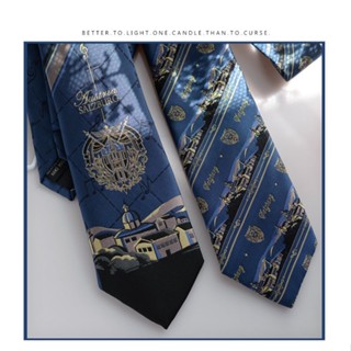 Salzburg Original JK Tie เสื้อเชิ้ตยูนิฟอร์มลําลอง สีน้ําเงินเข้ม สําหรับผู้ชาย และผู้หญิง