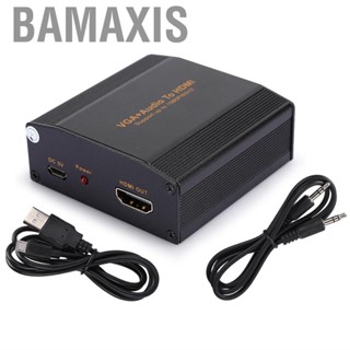 Bamaxis Portable Audio Converter  VGA+Audio to HDMI for TV Projector