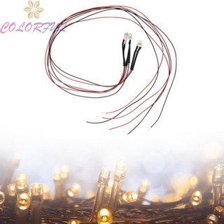 【COLORFUL】Flicker LED 20cm Cable 20mA Per LED 9-12V Built-in Resistance Garden Décor