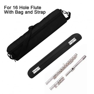 New Arrival~Flute Storage Box Black Set Leather Case Storage Box With Bag And Strap