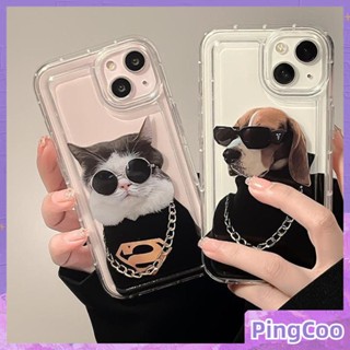 สำหรับ iPhone 11 เคสไอโฟนใส TPU กรอบรูปถุงลมนิรภัยกันกระแทกกล้องสวมแว่นกันแดดลูกสุนัขลูกแมวเข้ากันได้กับ iPhone 14 13 Pro สูงสุด 12 Pro สูงสุด 11 xr xs