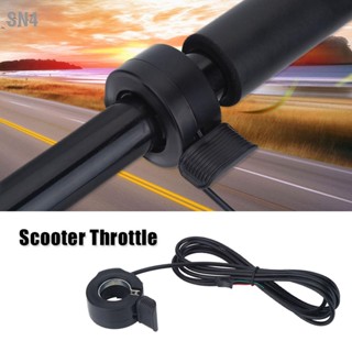 SN4 การควบคุมความเร็ว 3 สาย Thumb Throttle ที่จับซ้ายขวาสำหรับ E bike Electric Bike Scooter