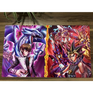 Yu-gi-oh! แผ่นรองเมาส์เล่นเกม Playmat Seto Kaiba vs Yugi Mutou TCG CCG