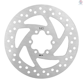 แผ่นดิสก์เบรกโรเตอร์ สกูตเตอร์ไฟฟ้า สเตนเลส ขนาด 140 มม. 160 มม. พร้อมสลักเกลียว 6 ชิ้น