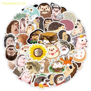 Timehee สติกเกอร์ ลายการ์ตูนกราฟฟิติเม่นน่ารัก กันน้ํา 60 ชิ้น