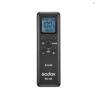 (adspth)Godox Rc-a6 รีโมตควบคุม ส่งสัญญาณไร้สาย 2.4GHz 32 ช่อง 16 กลุ่ม แบบเปลี่ยน สําหรับ Godox SL150II SL200II SL150IIBi SL200IIBi SZ200BI FV150 FV200 UL60 ML60 LF308D