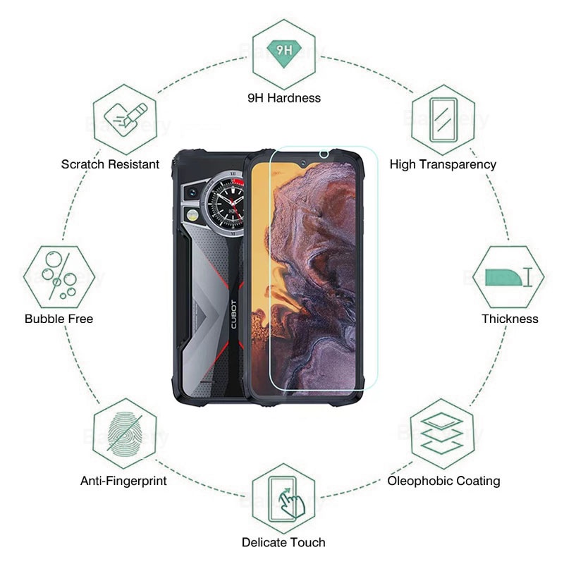 ฟิล์มกระจกนิรภัยกันรอยหน้าจอ แบบใส สําหรับ Cubot KingKong Power 5 5 Pro 6 7 9