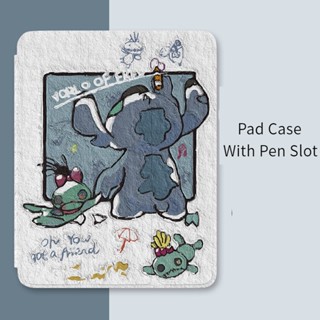 การ์ตูนอเมริกัน Stitch ลายการ์ตูน กันกระแทก สร้างสรรค์ เคสiPad อะคริลิ เคสไอเเพด พร้อมถาดใส่ปากกา ฝาหลังใส Compatible For เคสไอเเพด Gen9 เคสไอเเพด Gen10 เคสไอเเพด Air5 เคสไอเเพด Air4 เคสไอเเพด Mini 6 iPad 2022 iPad Air5 iPad 2021 Gen9 iPad 2020 Gen8 iPadP