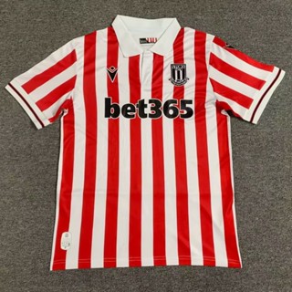 เสื้อกีฬาแขนสั้น ลายทีมชาติฟุตบอล Stoke City 23-24 Stoke City แห้งเร็ว ไซซ์ S-XXL AAA