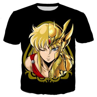 เสื้อยืด พิมพ์ลายอนิเมะ Saint Seiya สไตล์ฮาราจูกุ สตรีท 2022