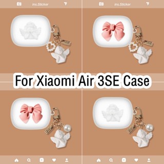 【พร้อมส่ง】เคสหูฟัง แบบนิ่ม ประดับโบว์ สามมิติ สําหรับ Xiaomi Air 3SE Air 3SE