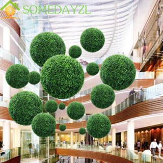 SOMEDAYZL ลูกบอลประดิษฐ์ ทรงกลม สีเขียว สําหรับตกแต่งบ้าน สวน งานแต่งงาน