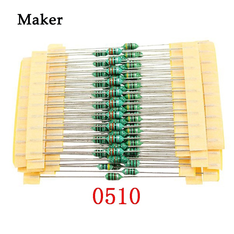 ตัวเหนี่ยวนําแหวนสี 0510 1W 1MH 1.5MH 2.2MH 2.7MH 3.3MH 4.7MH 6.8MH 10MH 50 ชิ้น