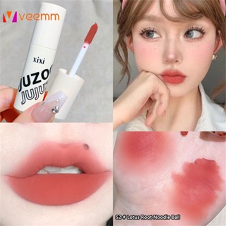 Xixi Mousse White Lip Mud Matte Lip Glaze Waterproof ไม่ตกสี ไม่ดึงแห้งและชุ่มชื่น ลิปสติก veemm