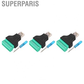 Superparis RJ45 Adapter Connector Perfect Match Screw Terminal for Network