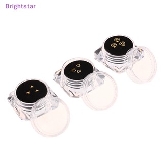 Brightstar ใหม่ เครื่องประดับเพชรคริสตัล รูปหัวใจ 18K 3 ชิ้น ต่อกล่อง