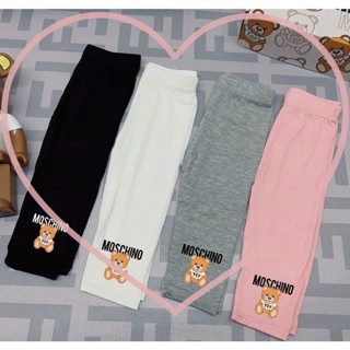 【พร้อม Brandtag】moschlno Size90-160 1 ชิ้น เด็กผู้หญิง กางเกงคาปริส กางเกงเลกกิ้ง สไตล์เกาหลี พรีเมี่ยม แบรนด์เด็กผู้หญิง งานเลี้ยงวันเกิด เสื้อผ้าคุณภาพสูง ของขวัญสําหรับเด็กผู้หญิง