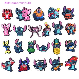 Alittlesearch11 ตัวติดรองเท้าแตะ PVC ลายการ์ตูน Stitch Croc Shoes Ch DIY อุปกรณ์เสริม สําหรับ Cs Pins 1 ชิ้น