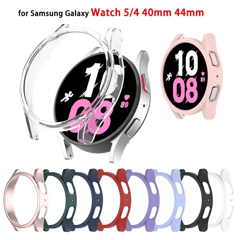 เคสนาฬิกาข้อมือ PC แบบแข็ง สําหรับ Samsung Galaxy watch 4 5 40 มม. 44 มม. watch 5pro 45 มม.