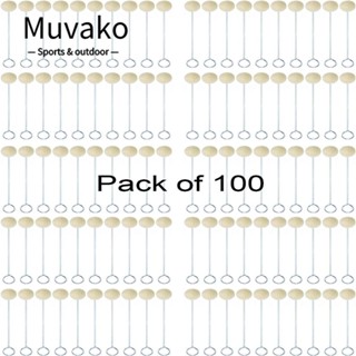 Muvako แปรงย้อมสีหนัง 100 แพ็ค สําหรับขัดหนัง งานฝีมือ DIY