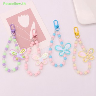 Peacellow พวงกุญแจอะคริลิค จี้ผีเสื้อน่ารัก สีแคนดี้ สําหรับห้อยโทรศัพท์มือถือ กระเป๋าเป้สะพายหลัง เครื่องประดับ TH