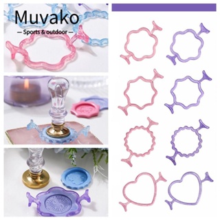 MUVAKO แม่พิมพ์ซีล ลายเปลวไฟ สําหรับซีลสมุดภาพ DIY