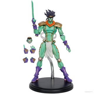 23 ขยับได้ JoJos Bizarre Adventure Stardust Crusaders Star Platinum Action Figure Kujo Jotaro ตุ๊กตาของเล่นสําหรับเด็ก