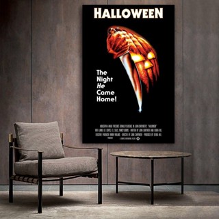 Halloween1978 โปสเตอร์ผ้าใบ ลายภาพยนต์สยองขวัญคลาสสิก สําหรับตกแต่งผนังบ้าน ห้องนั่งเล่น 0416