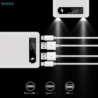 Xo94ol กล่องเคสชาร์จ USB คู่ หน้าจอ LCD 10x18650 DIY
 Th