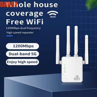 Darby เครื่องทวนสัญญาณ Wifi สัญญาณเสถียร ดูอัลแบนด์ ขยายสัญญาณ Wifi ABS 1200 ม. สําหรับบ้าน ออฟฟิศ