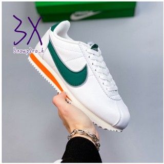 ใหม่ รองเท้าวิ่งคลาสสิค CORTEZ รุ่น Nike สีขาวเขียว Nike