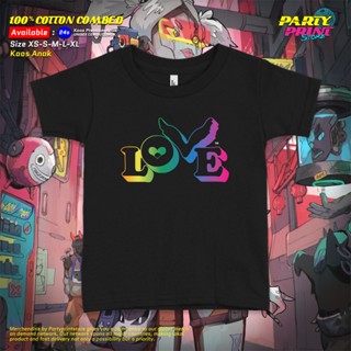 Partyprintstore เสื้อยืดลําลอง แขนสั้น พิมพ์ลายวง Coldplay Cold Play Love Button 54 สําหรับเด็กผู้ชาย