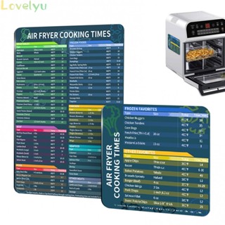 ⭐READY STOCK ⭐Master Your Air Fryer Air Fryer Cook Times Magnet with Clear Food Classification