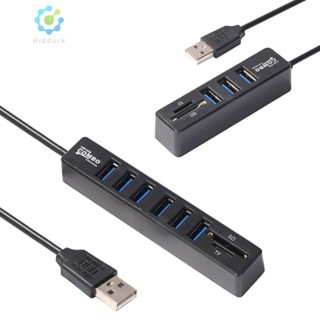 [Idduck.Th] อะแดปเตอร์ฮับ USB 2.0 5/8 พอร์ต สําหรับอ่านการ์ด