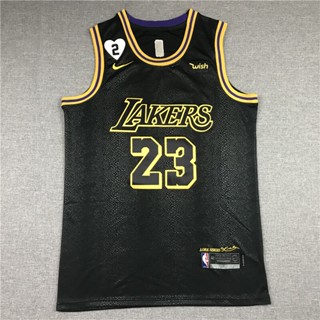 เสื้อกีฬาบาสเก็ตบอล ลายทีม NBA James # Jersey 6 Lakers สีเหลือง 321183