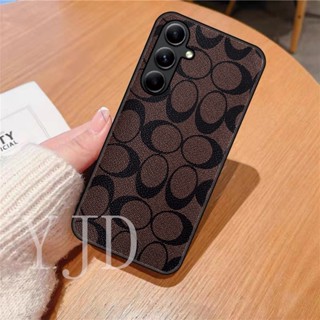 เคสโทรศัพท์หนัง TPU ขอบนิ่ม กันกระแทก แฟชั่นหรูหรา สําหรับ Samsung A54 A34 A24 A14