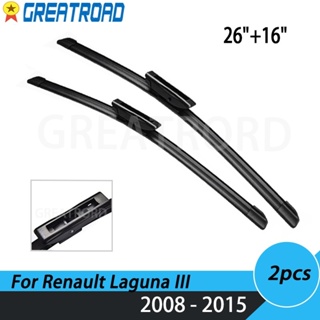 ใบปัดน้ําฝนกระจกหน้ารถยนต์ LHD ขนาด 26 นิ้ว 16 นิ้ว สําหรับ Renault Laguna III 3 2008-2015