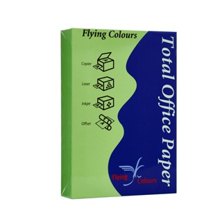 Flying กระดาษสีถ่ายเอกสาร#21 A4 80 แกรม เขียวใบไม้ (500 แผ่น)