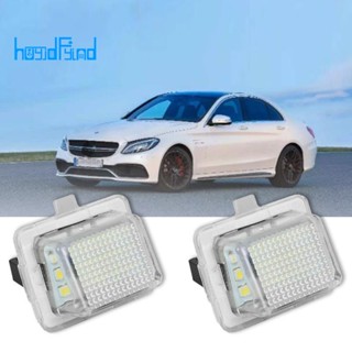 ไฟป้ายทะเบียนรถยนต์ Led 18 ดวง สีขาว สําหรับ Mercedes-Benz W204 W212 W216 W221 W207 2 ชิ้น