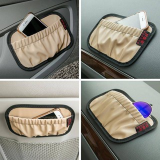 Car Shopping Bags Multifunctional Paste Type Net Pocket Car Mobile Phone Box Box Universal Card Sundries Storage Bag qGGn