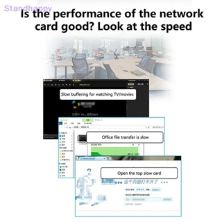 Standhappy อะแดปเตอร์การ์ดรับสัญญาณ WIFI ไร้สาย บลูทูธ 4.2 1200Mbps PCI-E ความเร็วสูง