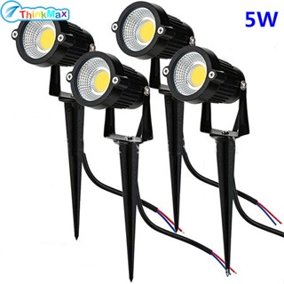 หลอดไฟ LED 5w COB กันน้ํา สําหรับตกแต่งสวน สนามหญ้า กลางแจ้ง