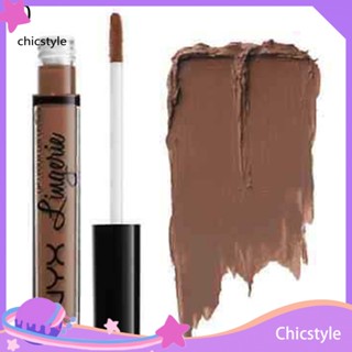 Chicstyle ลิปสติก ลิปกลอส เนื้อแมตต์ สีนู้ด ติดทนนาน เซ็กซี่ สําหรับผู้หญิง