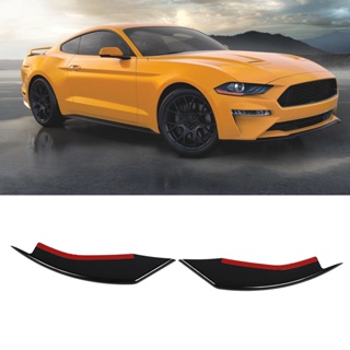 Tma~ ฝาครอบไฟตัดหมอก ด้านหน้า ซ้าย ขวา ทนทาน แบบเปลี่ยน สีดํา สําหรับ Ford Mustang 2018 To 2021 1 คู่