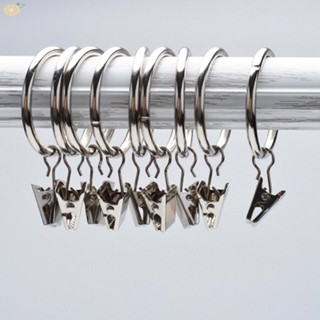 【VARSTR】Curtain Hooks Silver 10PCS 38mm 71mm Bronze Curtain Curtain Loop Hook Clip