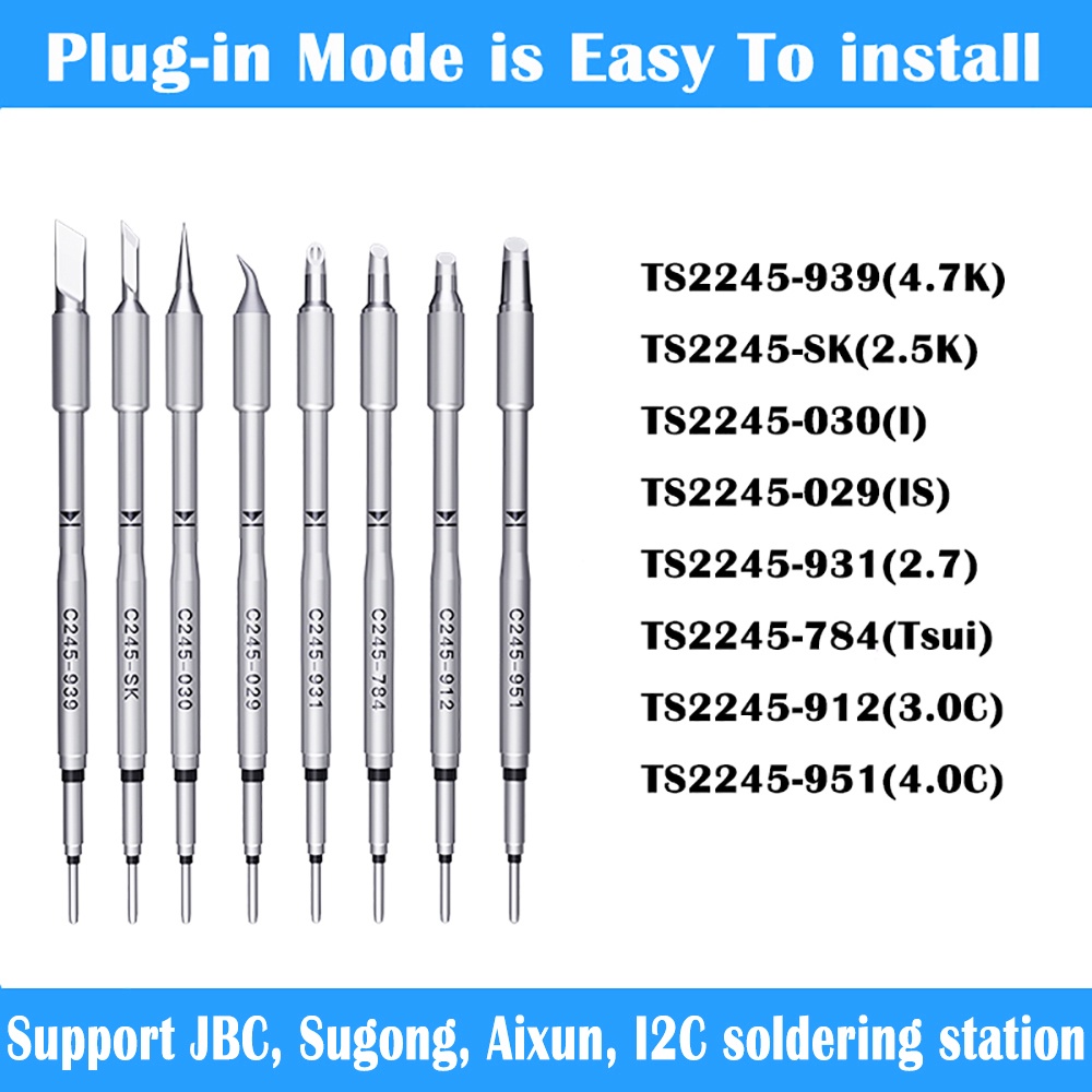 หัวแร้งเชื่อมบัดกรี I2C Aixun C115 C210 C245 สําหรับ JBC I2C Jabe XSoldering JCID Aixun T3A T3B