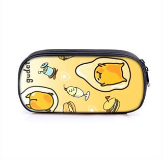 กระเป๋าดินสอ ลายการ์ตูน Gudetama จุของได้เยอะ สําหรับเด็กผู้ชาย และเด็กผู้หญิง